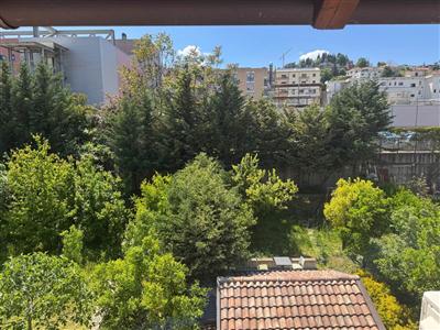 Vista sul giardino e sugli alberi